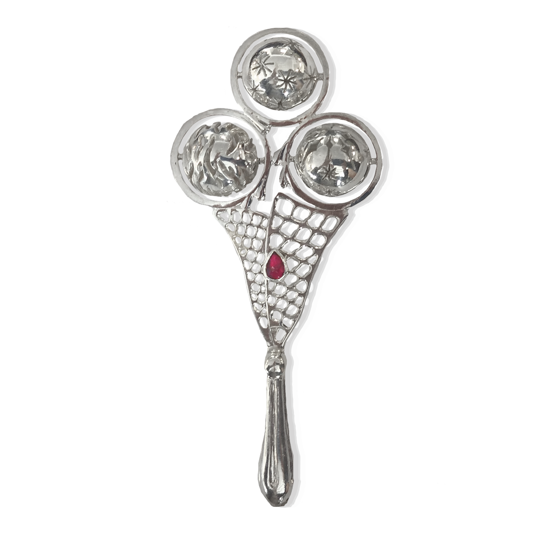 Sterling Silver rattle toy for little ones perfect gift