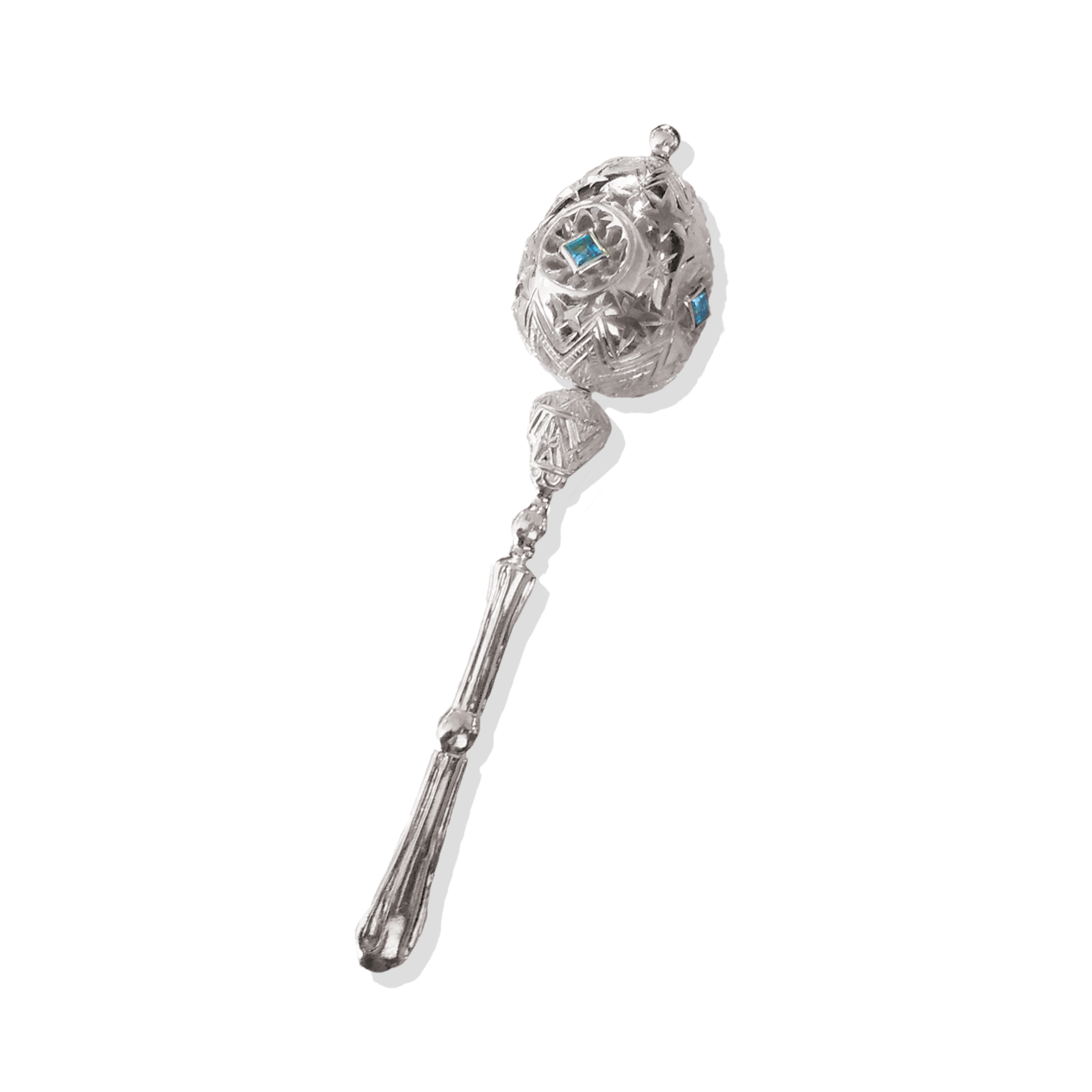 Perfect gift for your little ones a rattle toy made of sterling silver